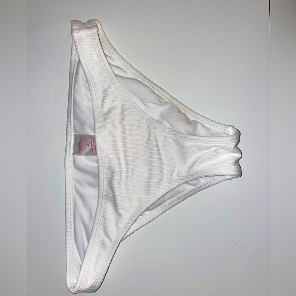 White Bikini Bottoms Size M